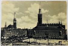 Postcard 1949 RPPC Copenhagen Denmark The Town Hall Vintage 4