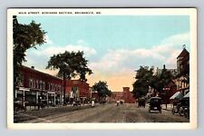 Brunswick ME-Maine, Main Street, Antique, Vintage Postcard picture