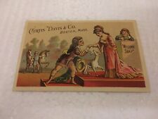 Antique Curtis Davis & CO Boston Massachusetts Welcome Soap Trade Card picture