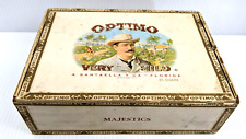 Vintage Cigar Box 'Optimo Majestics Very Mild' 9.0