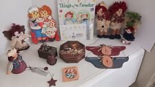 Big Lot Raggedy Ann Collectibles - Windchime, Jewelry Box, Wall Hangings, & More picture