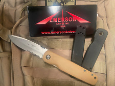 Emerson A-100 serrated, stone washed knife. picture