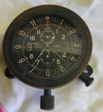 RARE UNIVERSAL GENEVE A. CAIRELLI ROMA MILITARY AIRCRAFT CHRONOGRAPH CLOCK picture