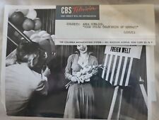 1951 Press Photo German Actress Anna Hoeling in Color TV, Berlin w/ BROCHURE picture