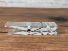 Large Lucite Clear Clothes Pin Paper Clip Mid Century Pop Art picture