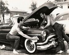 ROCK HUDSON & Friend Shirtless Car Washing PHOTO (143-v ) picture
