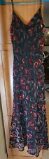Vintage Floor Lenght Dress. Floral Pattern Size 12 ALGO picture