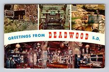 Deadwood SD-South Dakota, General Banner Greetings, Vintage c1964 Postcard picture