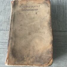 Antique 1900’s  Holy Bible New Testament Emphasized Mini Pocket Size Nelson picture