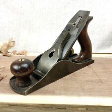 Vintage No. 4 Stanley Bailey Plane, Type 11 C with ‘T’ Trademark Iron. picture