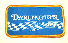 Vintage Darlington Motor Speedway Blue NASCAR Patch New NOS 1979 picture