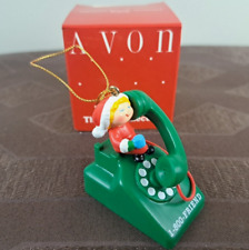 Vintage Avon Christmas Ornament Someone Special Friend Elf Rotary Phone picture