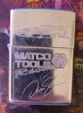 Vintage 1995 Matco Racing Dean Skuza Silver Plated Zippo Lighter picture