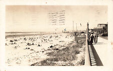 VINTAGE SEASIDE OR RPPC POSTCARD TURNAROUND BEACH 1938 REAL PHOTO 81122 R  picture