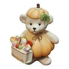 LENOX ‘My Halloween Teddy’ Pumpkin Bear Porcelain Figurine Trick Or Treat  picture