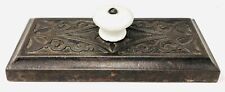 Antique Victorian Eastlake Cast Iron Porcelain Handle Paper Weight EH22 picture