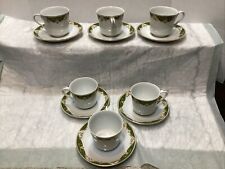 Vintage “ Style House” Kimberly Footed Cup & Saucer Sets 6 Sets picture