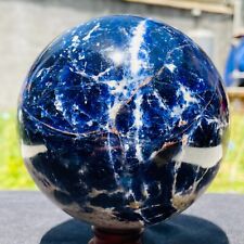 3.50LB Top Large Blue Sodalite Crystal Chakra Stone Energy Sphere Healing Reiki picture