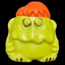 Vintage Deka Plastics Inc Green Goblin Monster Cup Orange Hair USED picture