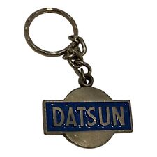 Vtg 1984 I Love My Datsun Rawcliffe Pewter Keychain Key Ring Car House Lock picture
