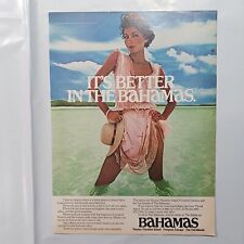 1976 BAHAMAS IT'S BETTER IN THE BAHAMAS PRINT AD picture