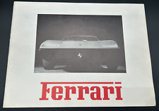 Vtg. Circa Late 1960s Ferrari 365 GTB 4 & DINO 246 GT Dealer Brochure, Italy picture
