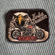Vintage 1980s Harley Davidson® Eagle Softail Motorcycle Vintage Lg Patch Emblem picture