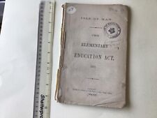 Isle of Man 1872 The Elementary Education Act 70 page original book A6244 picture
