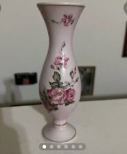 Hand Painted Vintage Ardco Japanese Bud Vase 8 Inches By 2.5 picture