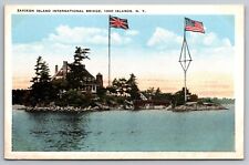 Zavikon Island. International Bridge, 1000 Islands, NY Postcard picture