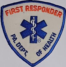 Pennsylvania First Responder PA Dept Health EMS EMT Patch I6 picture