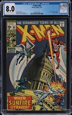 1970 Marvel X-Men #64 CGC 8.0 1st Appearance of Sunfire picture