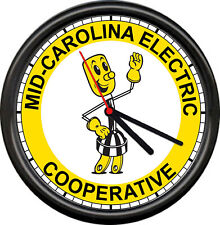 Willie Wirehand Mid- Carolina Electric Cooperative Electrician Sign Wall Clock picture