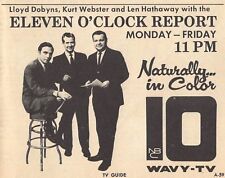 1967 WAVY TV NEWS AD LEN HATHAWAY KURT WEBSTER LLOYD DOBYNS NORFOLK,VIRGINIA picture
