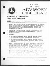 FAA - Advisory Circular - Carbon Monoxide Contamination in Aircraft 1972 picture
