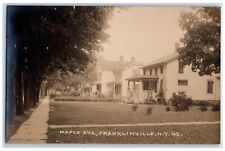 c1910's Maple Avenue Franklinville New York NY RPPC Photo Antique Postcard picture