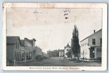 Mishicot Wisconsin WI Postcard Main Street Looking West Exterior Building c1909 picture