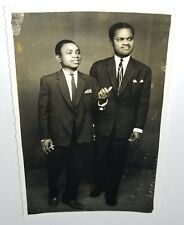 OKEMS NIGERIAN PHOTO 1960s 2 MEN PORTRAIT PHOTOGRAPHY BLACK AFRICAN AMERICAN VTG picture