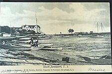 Long Island New York View At South Jamesport, Hotel Row Boats UDB 1907 picture
