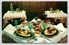 1950s~Kolb's German Restaurant~New Orleans LA~Kitschy~Interior~Food~Vtg Postcard picture