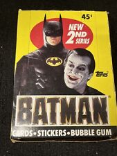 1989 Topps - BATMAN - 2nd Series - Wax Box with 36 Unopened Packs picture