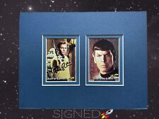 1976 Topps Star Trek Cards # 88 #38 Signed Framed spok William Shattner picture