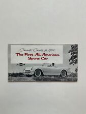 Original 1954 Chevrolet Corvette Dealer Showroom Brochure picture
