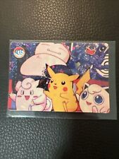 Pikachu #435 Pokémon Japanese Vintage Prism Vending Sticker Bandai Cardass 3 picture