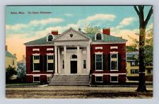 Salem MA-Massachusetts, Salem Athenaeum, Antique Vintage Souvenir Postcard picture
