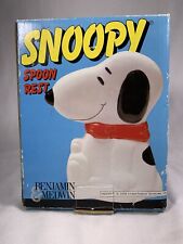 Vintage Benjamin & Medwin Snoopy Spoon Rest in original box picture