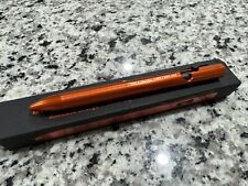 Tactile Turn x Draplin Design Company 5.6” Orange Alum Bolt Action Pen EUC picture