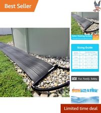 Universal Black Solar Pool Heater 2x20-Feet - DIY Installation - Made in USA picture