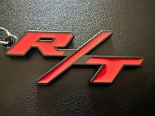 Dodge R/T Keychain-Dodge R/T Key Tag, American Muscle Performance, RED/BLACK picture