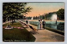 Reading PA- Pennsylvania, Reservoir, City Park, Antique, Vintage Postcard picture